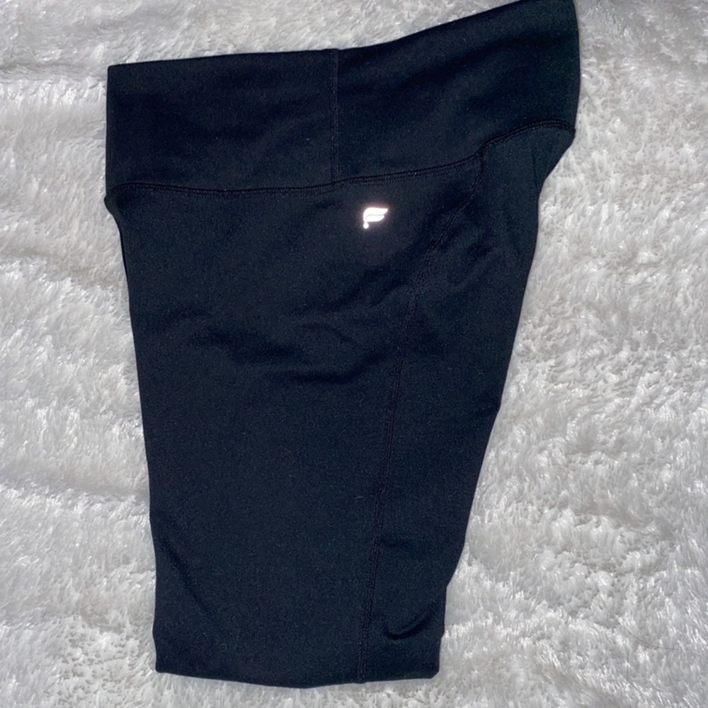 Fabletics black leggings with pocket on waist band size small